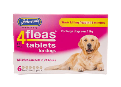Johnson's 4fleas Tablets for Large Dogs - 6 x tablets - Buy Online SPR Centre UK