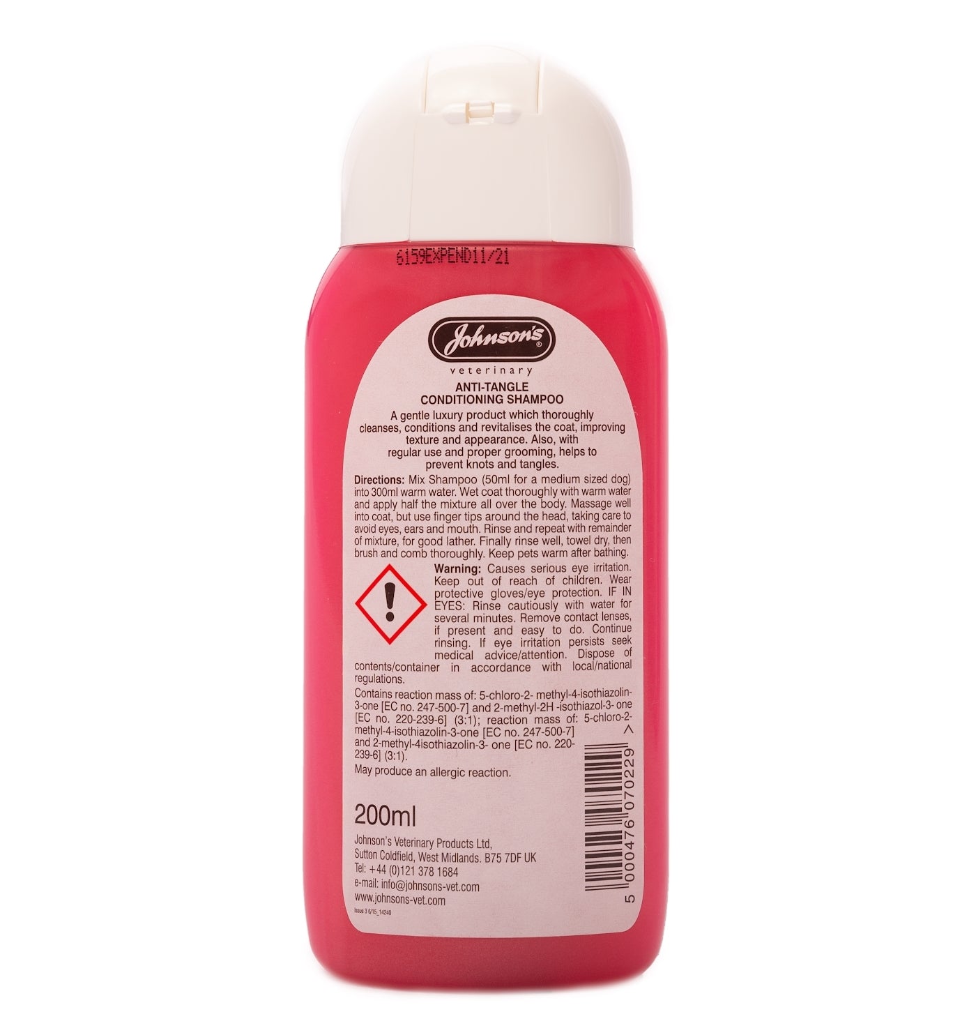 Johnson's - Anti-Tangle Conditioning Shampoo for Dogs - Buy Online SPR Centre UK