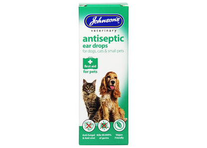 Johnson's - Antiseptic Ear Drops 50ml - Buy Online SPR Centre UK
