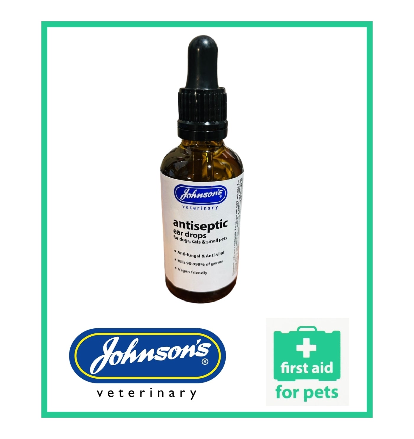 Johnson's - Antiseptic Ear Drops 50ml - Buy Online SPR Centre UK