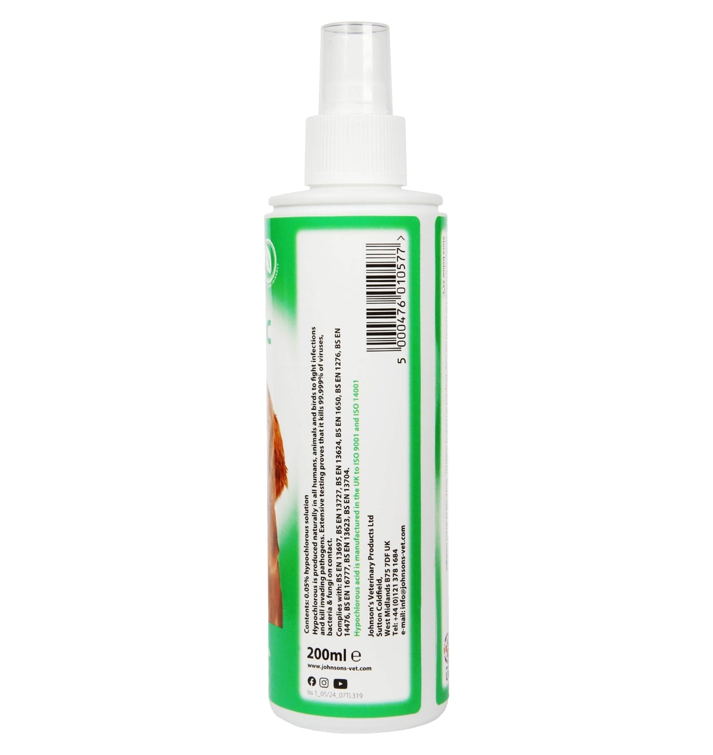 Johnson's - Antiseptic Wound Spray for Dogs - Buy Online SPR Centre UK