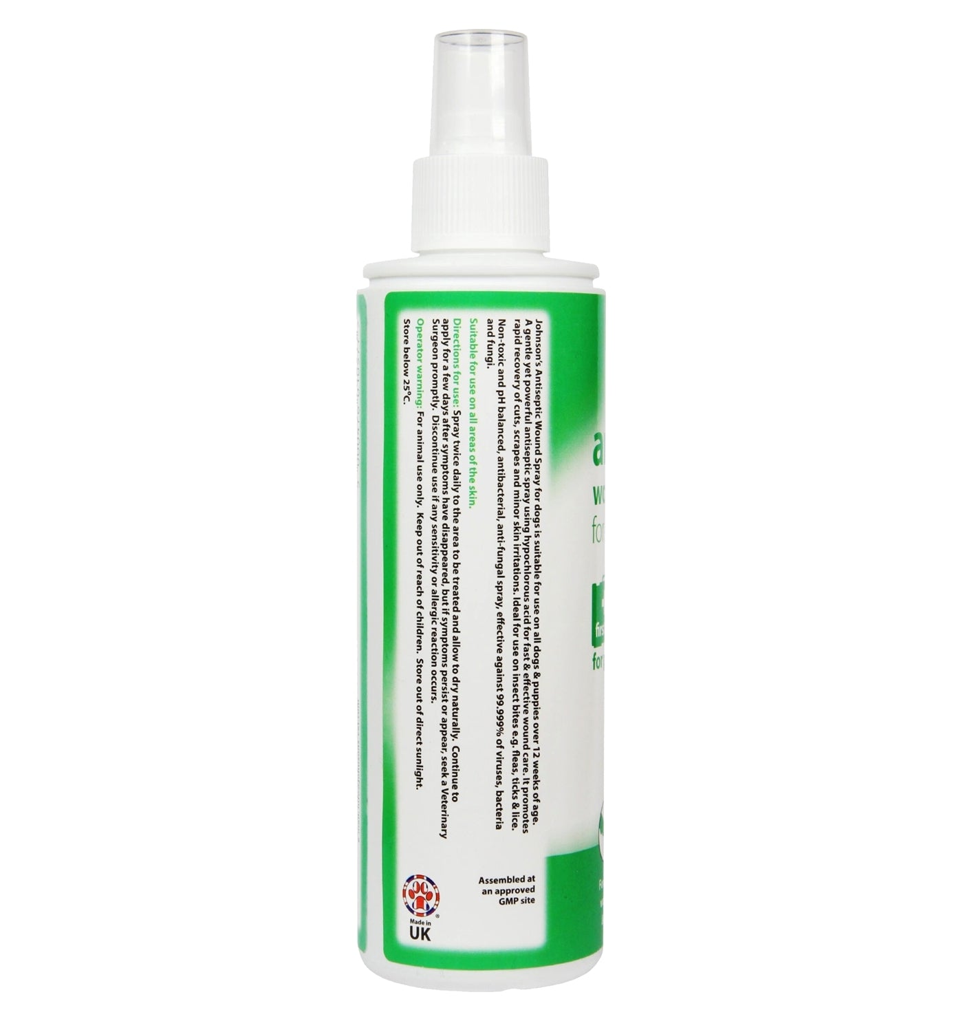 Johnson's - Antiseptic Wound Spray for Dogs - Buy Online SPR Centre UK