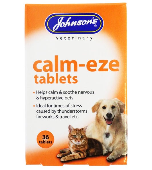 Johnson's Calm-Eze Tablets for Dogs & Cats - Buy Online SPR Centre UK