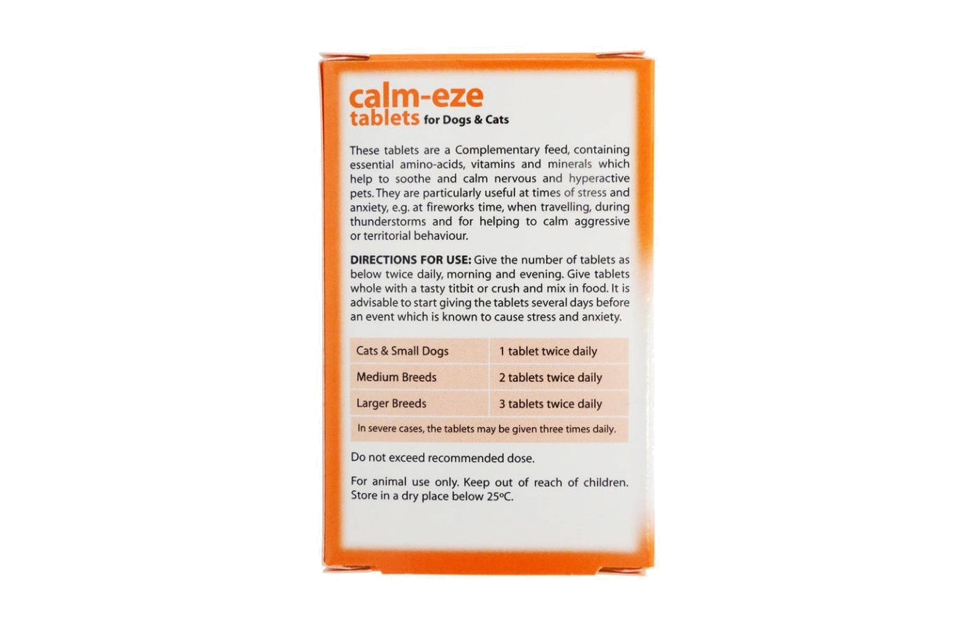 Johnson's Calm-Eze Tablets for Dogs & Cats - Buy Online SPR Centre UK