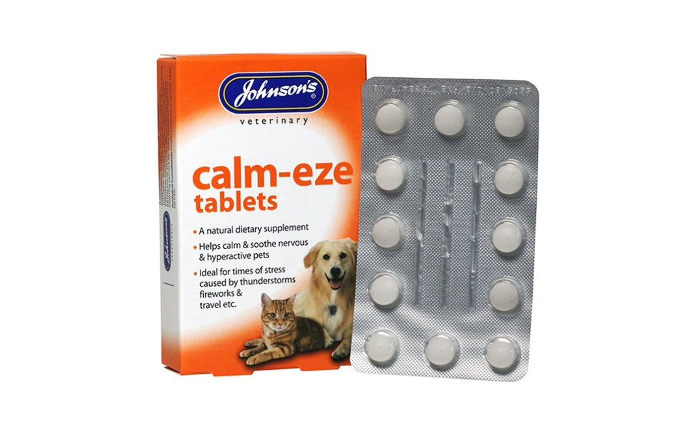 Johnson's Calm-Eze Tablets for Dogs & Cats - Buy Online SPR Centre UK
