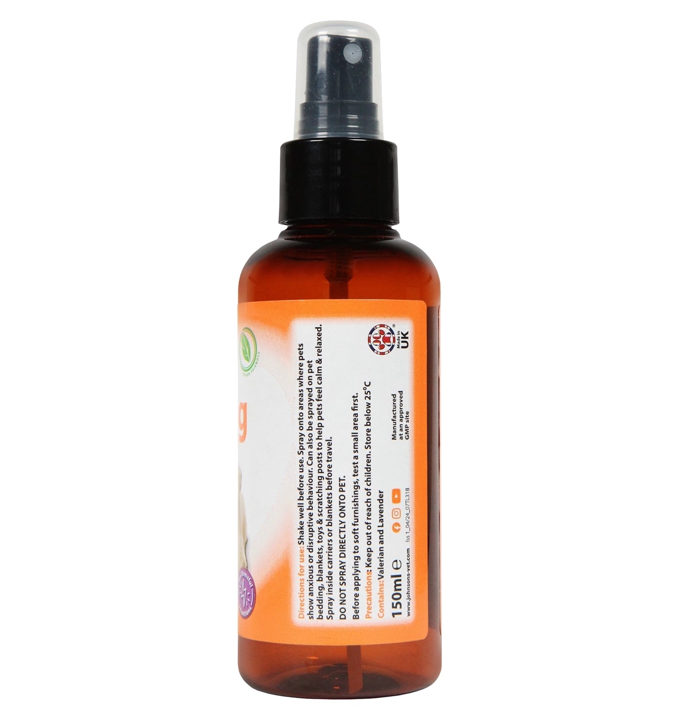 Johnson's - Calming Spray for Dogs & Cats - Buy Online SPR Centre UK