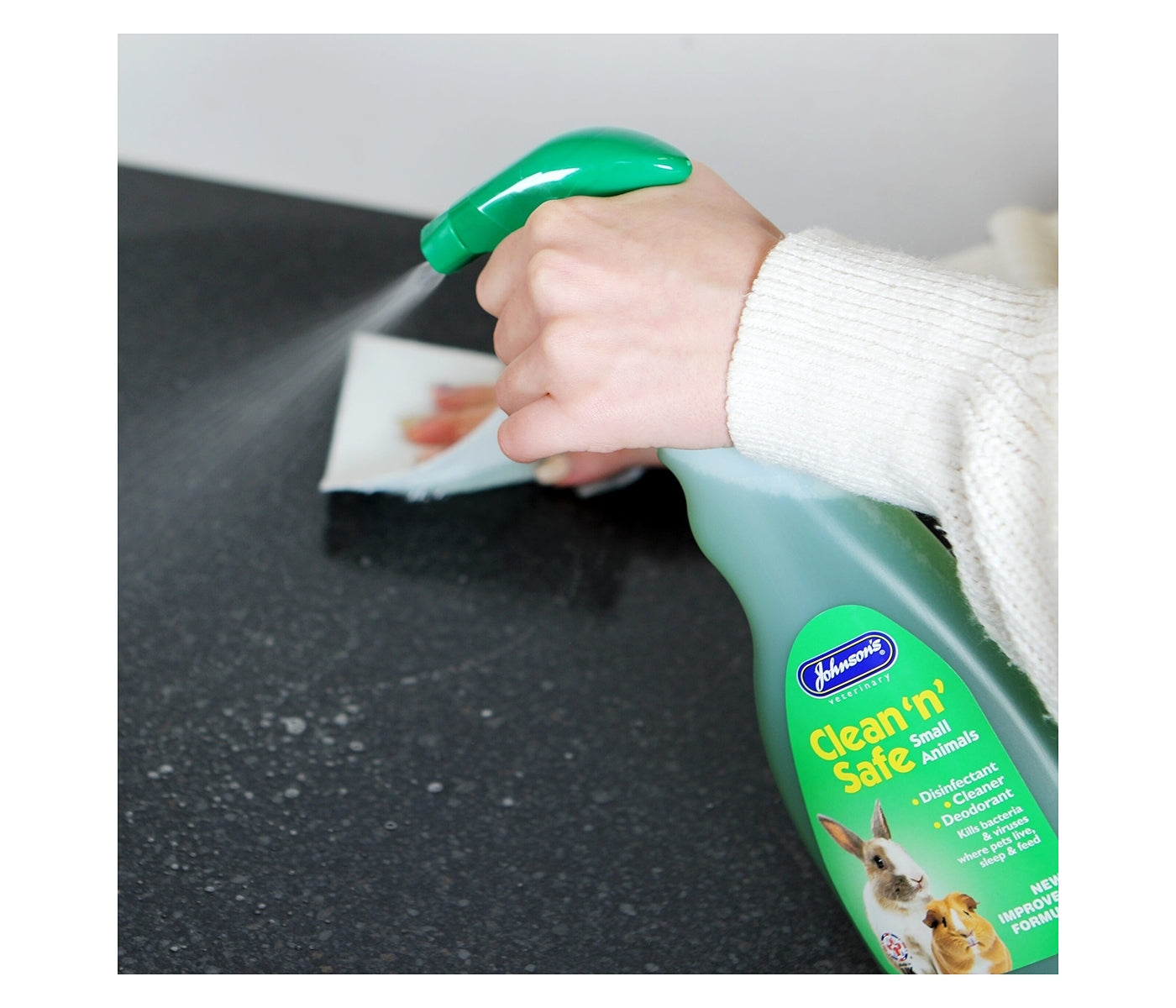 Johnson's - Clean 'n' Safe Disinfectant for Small Animals - Buy Online SPR Centre UK