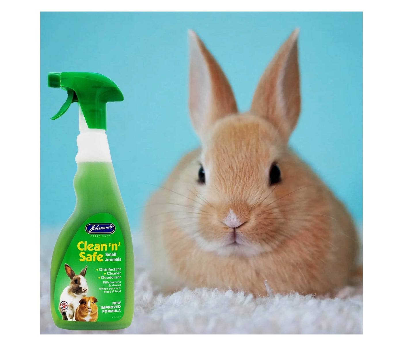 Johnson's - Clean 'n' Safe Disinfectant for Small Animals - Buy Online SPR Centre UK