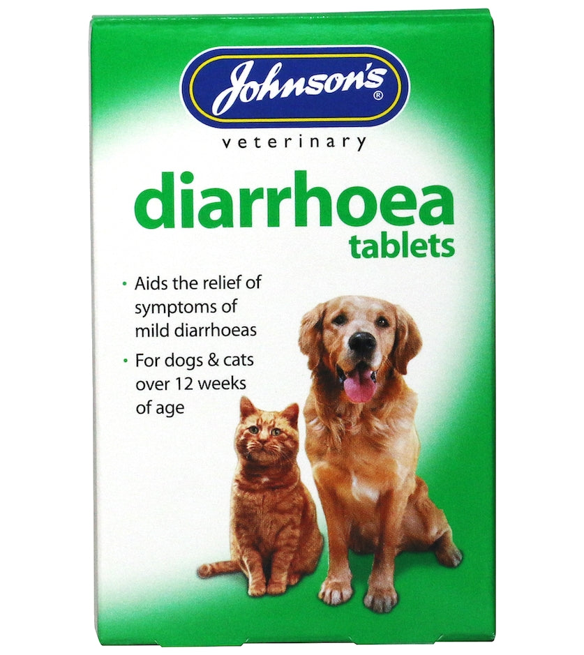 Johnson's - Diarrhoea Tablets for Dogs & Cats - Buy Online SPR Centre UK