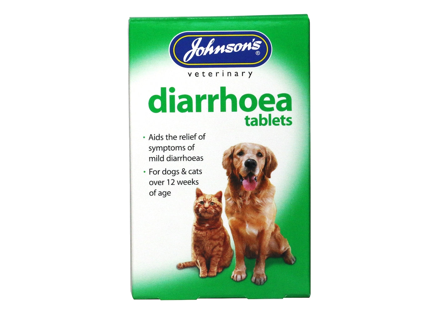 Johnson's - Diarrhoea Tablets for Dogs & Cats - Buy Online SPR Centre UK