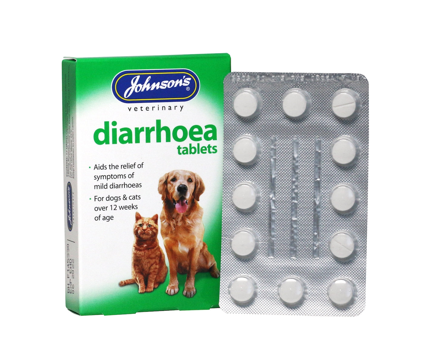 Johnson's - Diarrhoea Tablets for Dogs & Cats - Buy Online SPR Centre UK