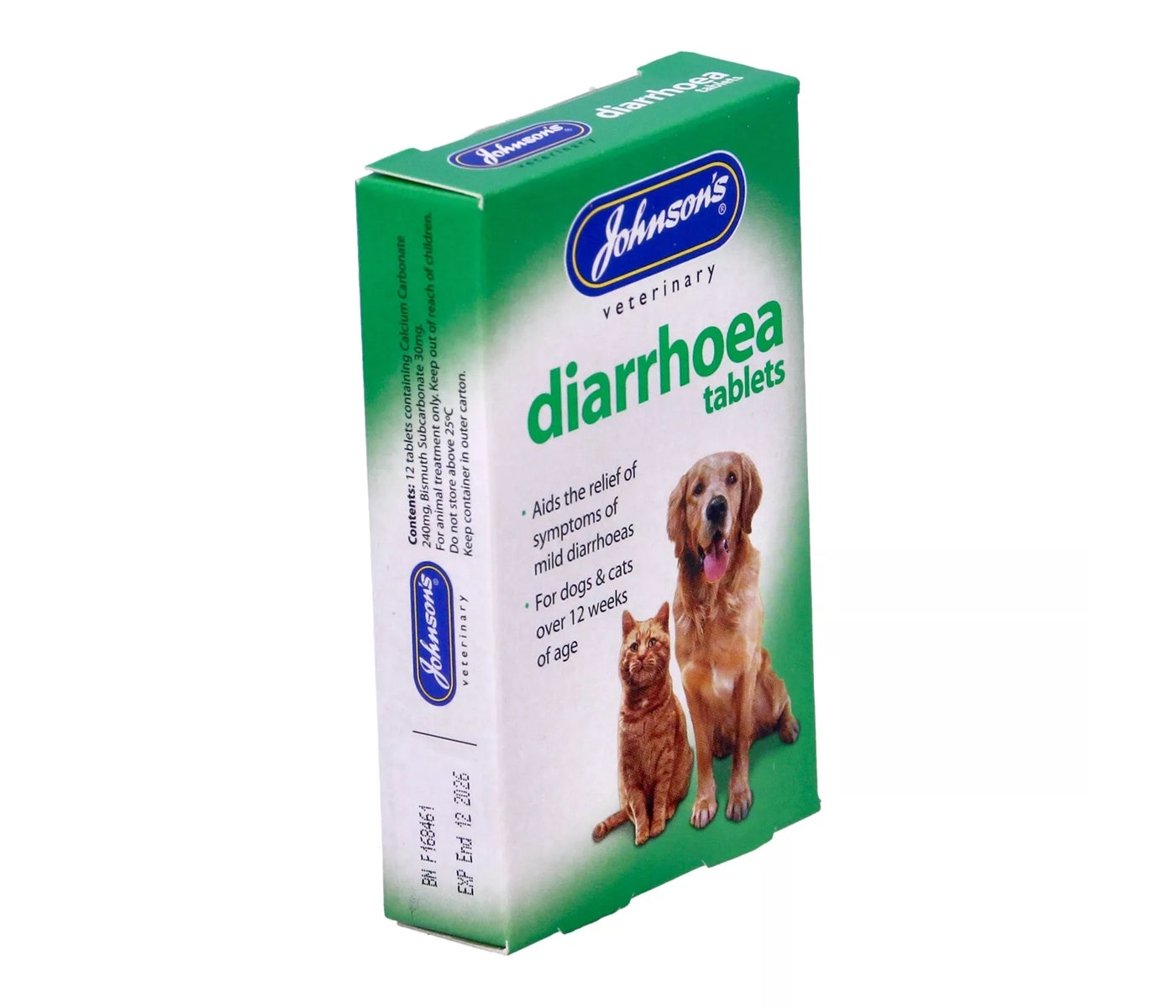 Johnson's - Diarrhoea Tablets for Dogs & Cats - Buy Online SPR Centre UK