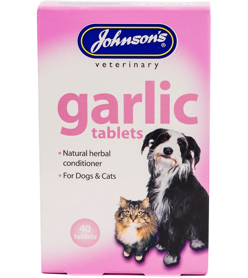 Johnson's - Garlic Tablets for Dogs & Cats  40 Tablets - Buy Online SPR Centre UK