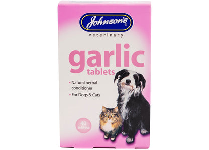 Johnson's - Garlic Tablets for Dogs & Cats  40 Tablets - Buy Online SPR Centre UK