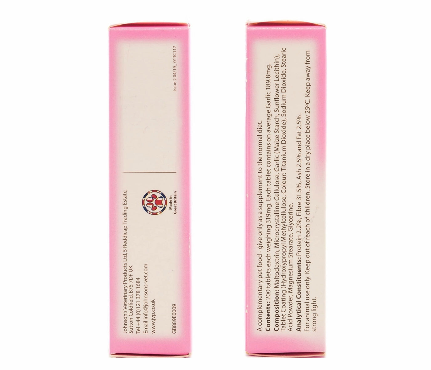 Johnson's - Garlic Tablets for Dogs & Cats  40 Tablets - Buy Online SPR Centre UK