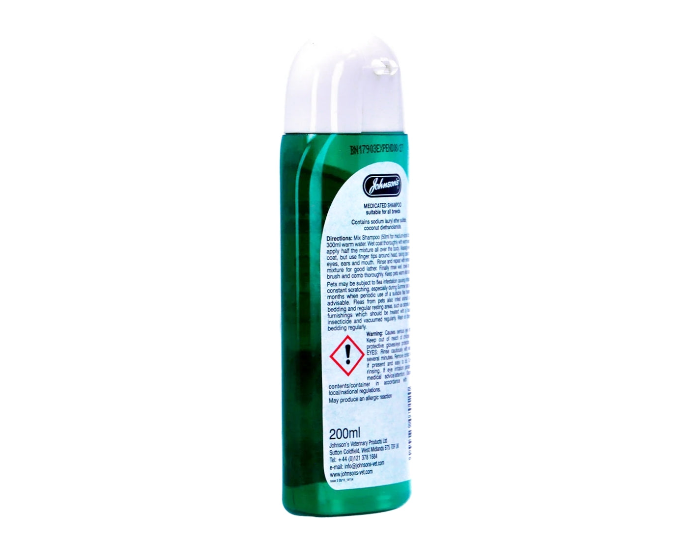 Johnson's Medicated Shampoo for Dogs 200ml - Buy Online SPR Centre UK