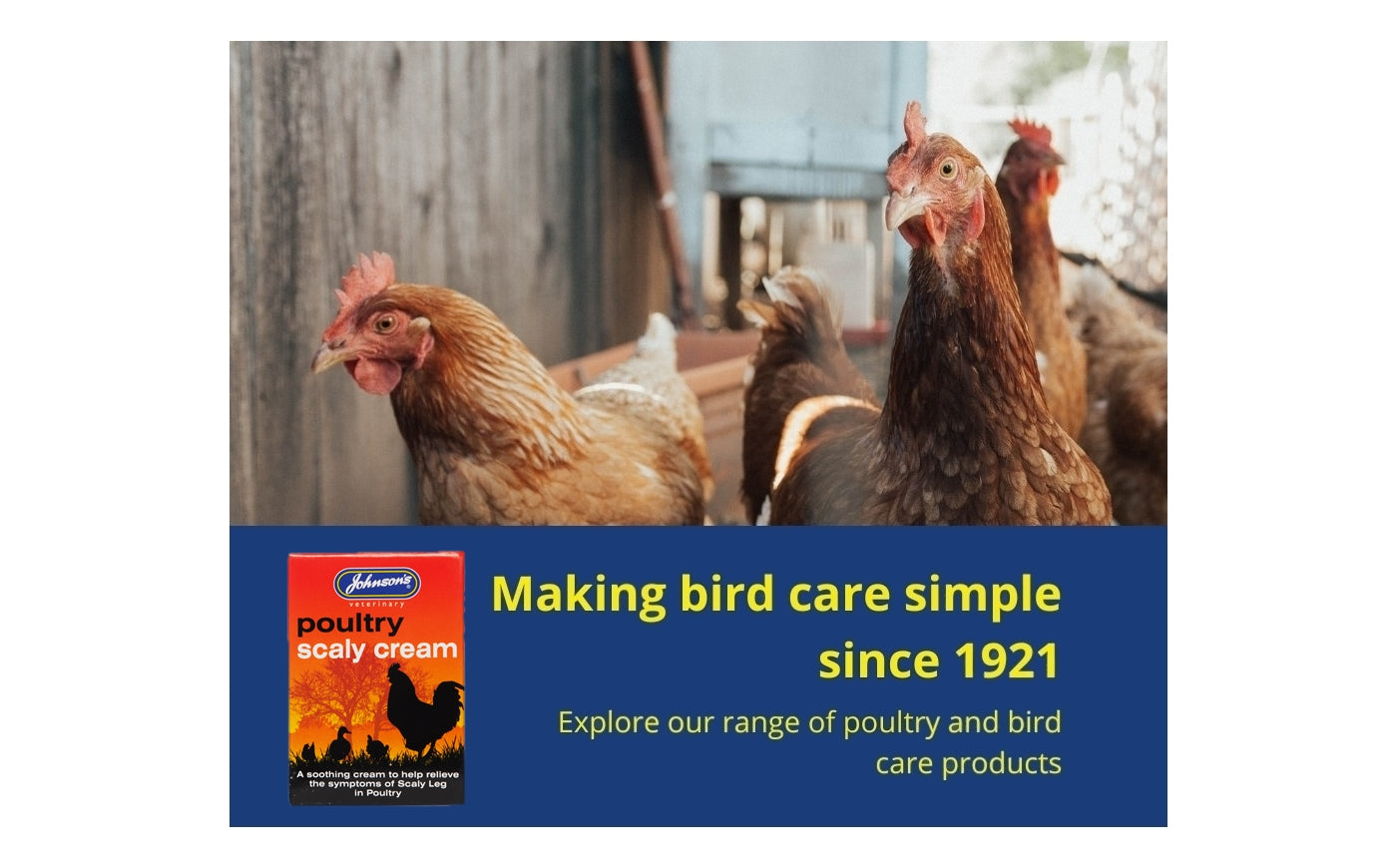 Johnson’s - Poultry Scaly Cream | Poultry Health Care - Buy Online SPR Centre UK