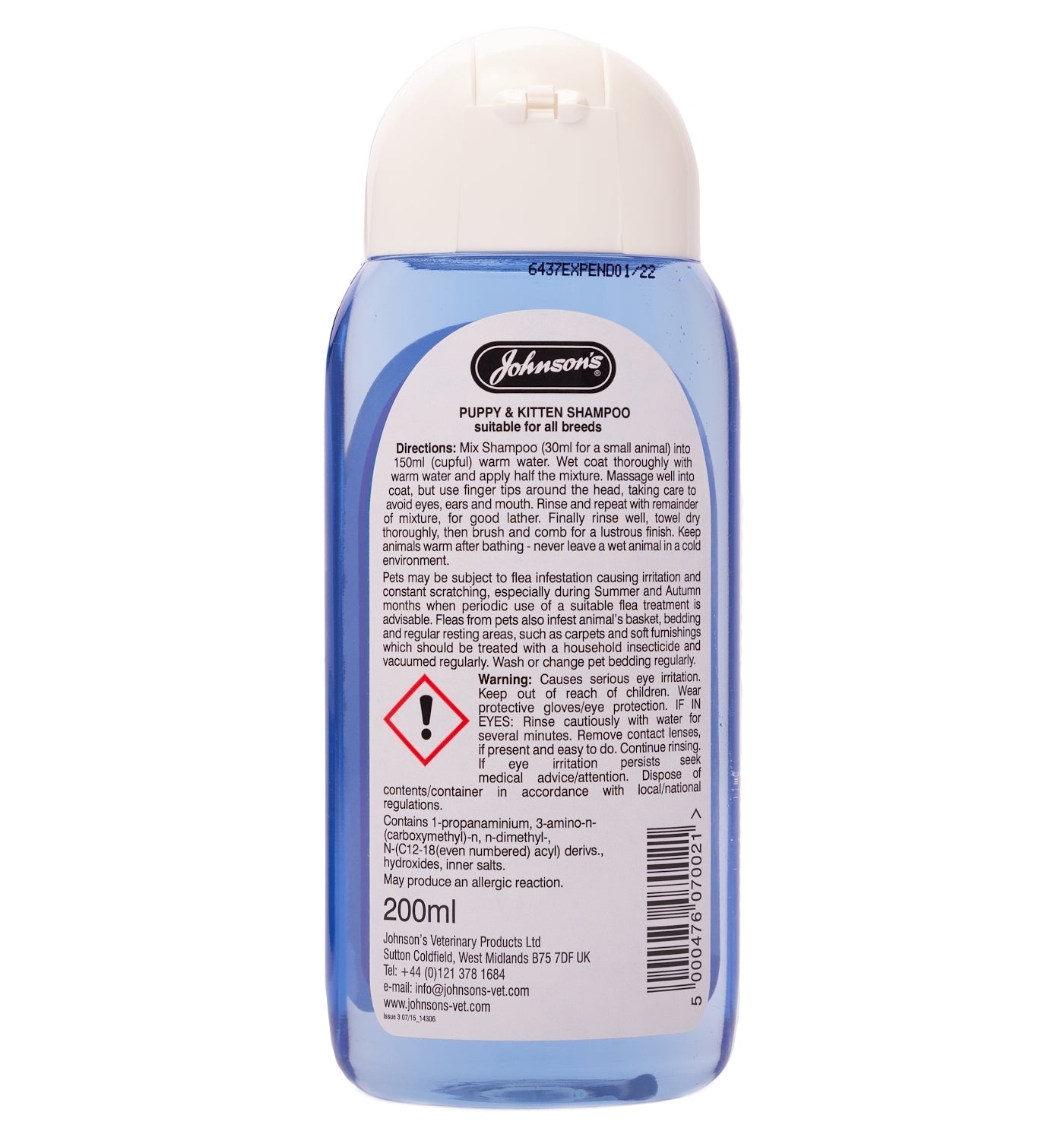 Johnson's - Puppy and Kitten Shampoo - 200ml