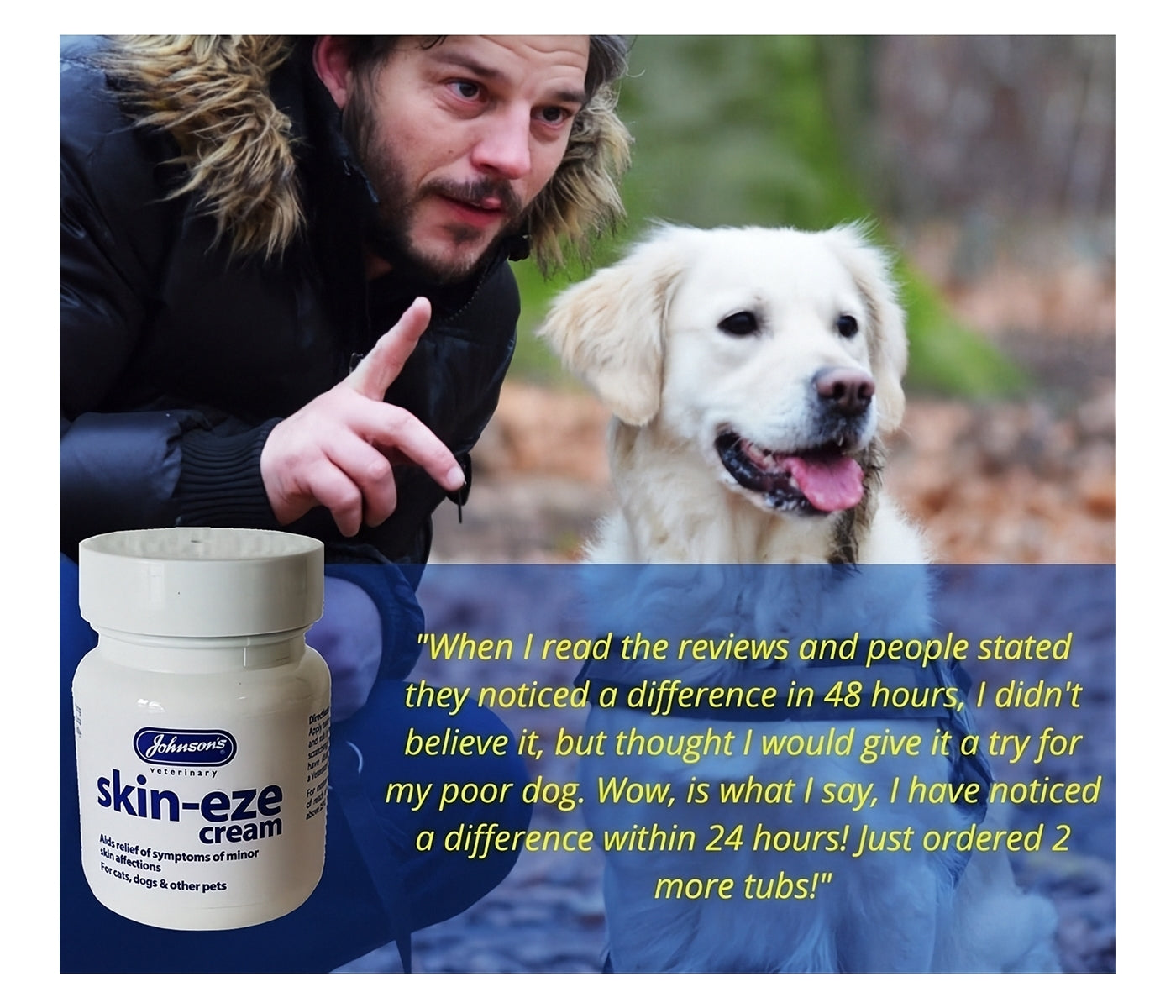 Johnson's - Skin-Eze | Soothing Cream for Pets - Buy Online SPR Centre UK