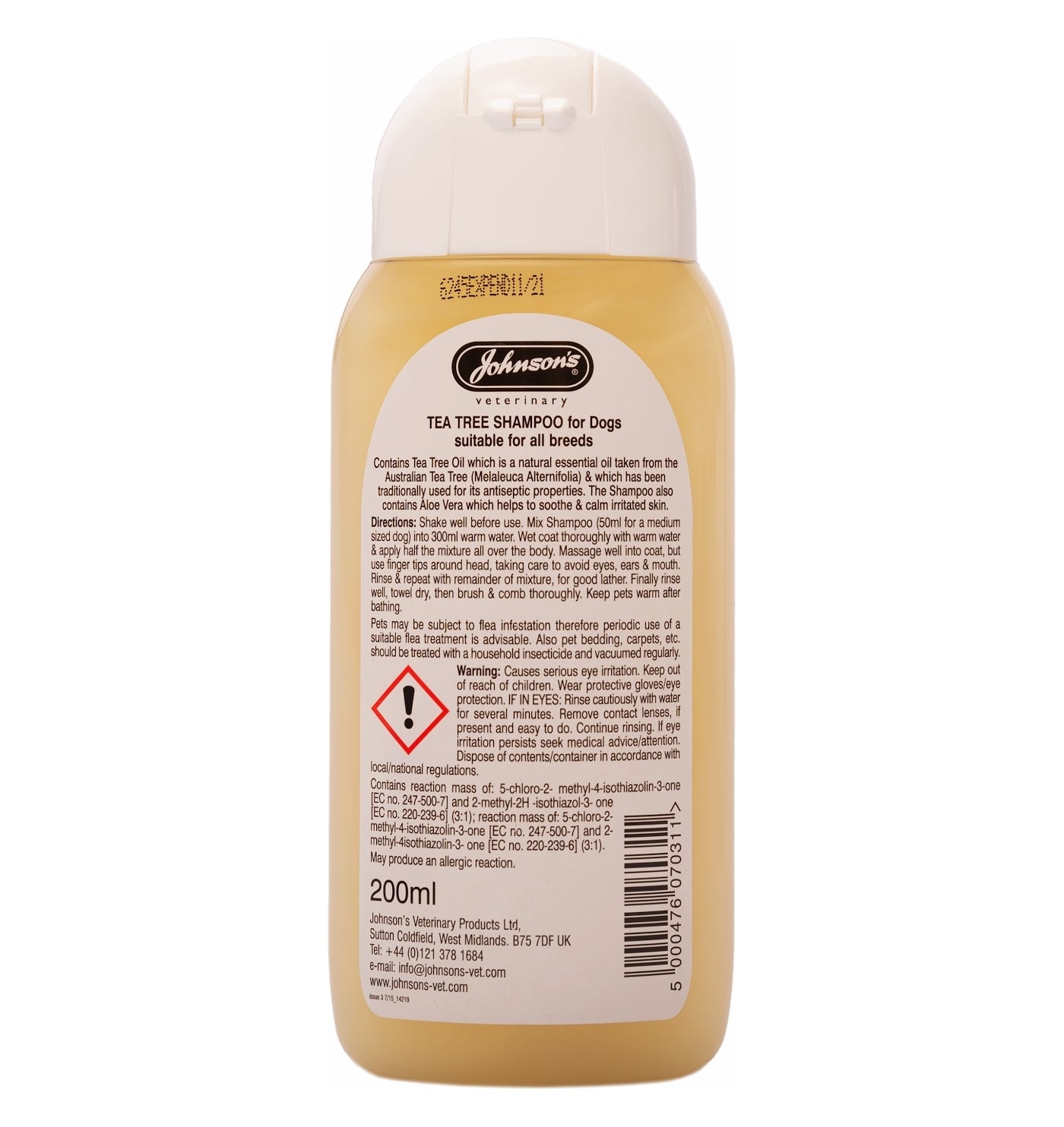 Johnson's - Tea Tree Shampoo for Dogs - 200ml