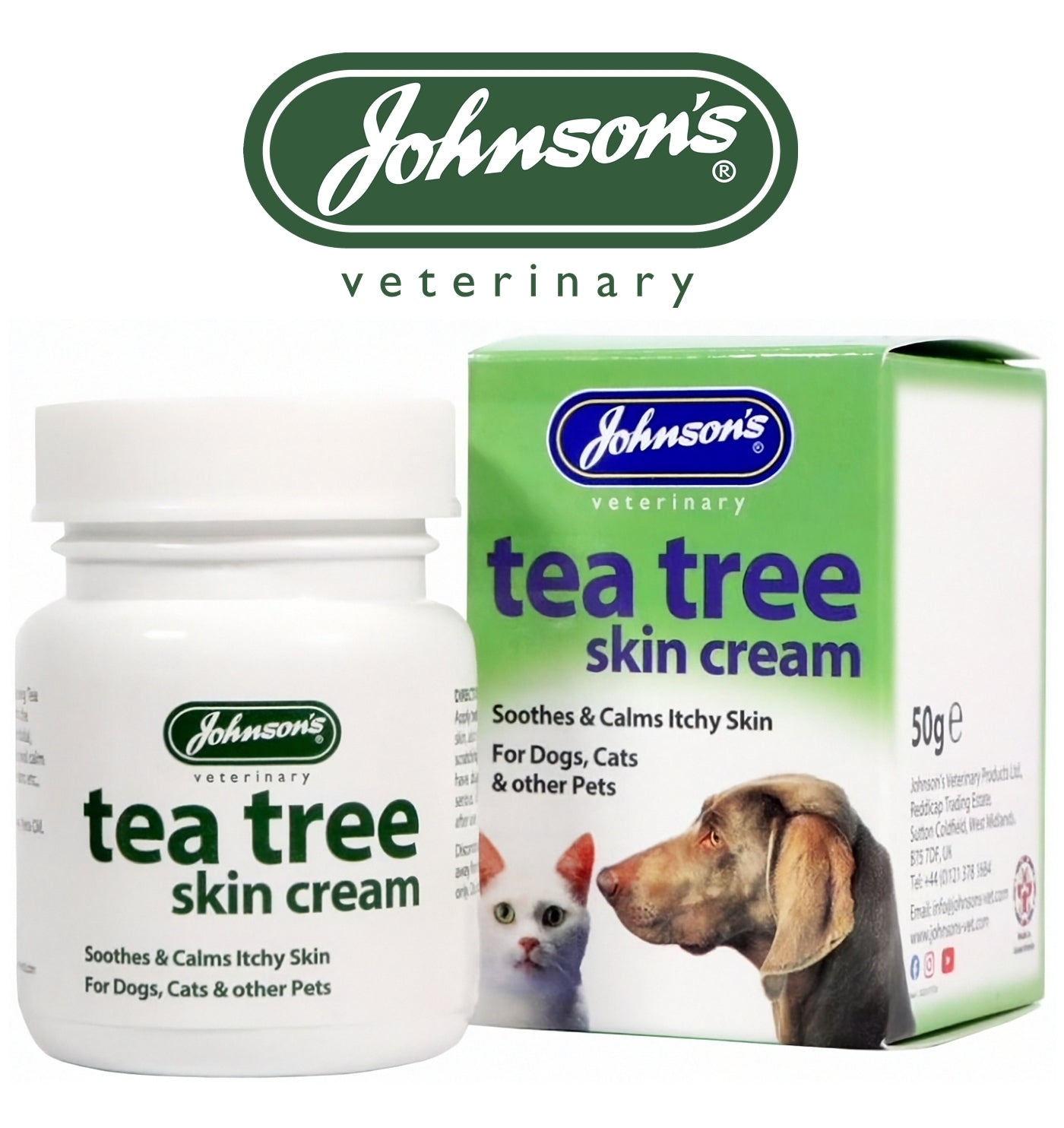 Johnson's - Tea Tree Skin Cream (for Pets) - Buy Online SPR Centre UK