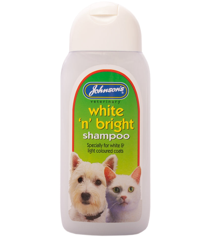 Johnson's White 'n' Bright Shampoo for Dogs & Cats - Buy Online SPR Centre UK