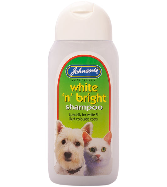 Johnson's White 'n' Bright Shampoo for Dogs & Cats - Buy Online SPR Centre UK