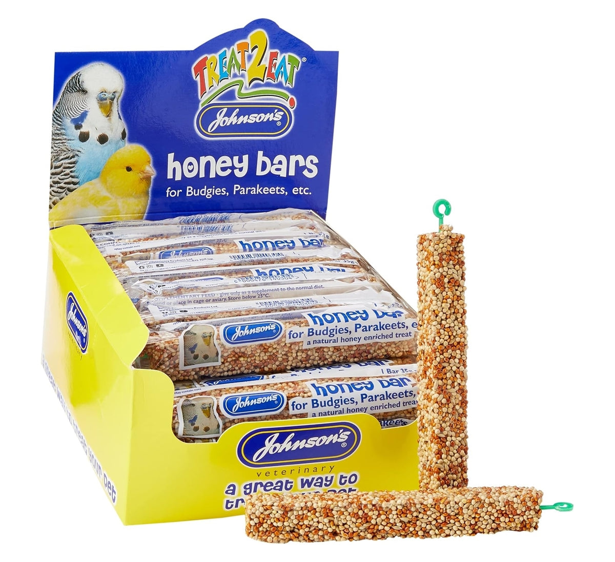 Johnson's - Honey Bar for Budgies & Parakeets - Buy Online SPR Centre UK