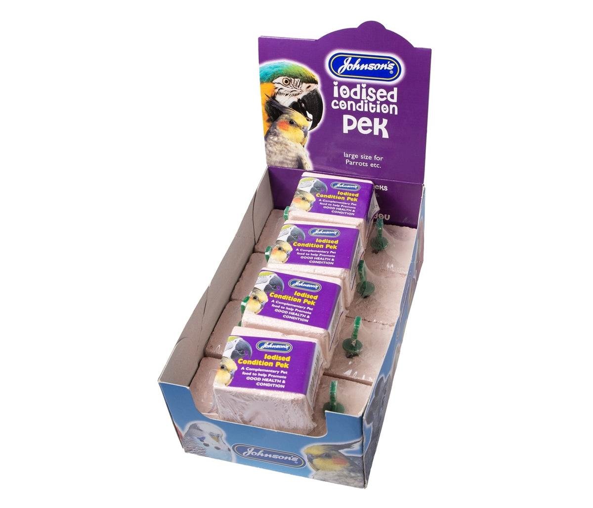 Johnson's - Iodised Condition Pek for Large Cage Birds - Buy Online SPR Centre UK
