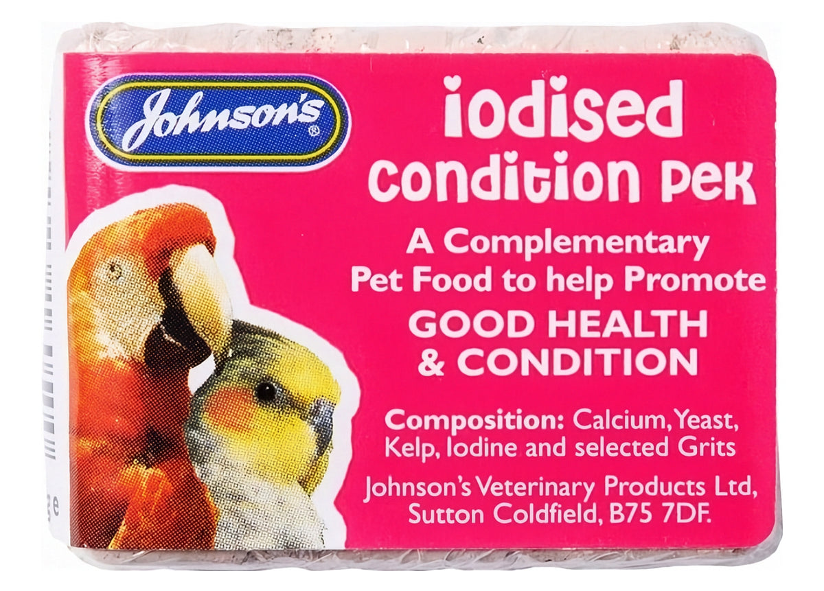 Johnson's - Iodised Condition Pek for Small Cage Birds - Buy Online SPR Centre UK