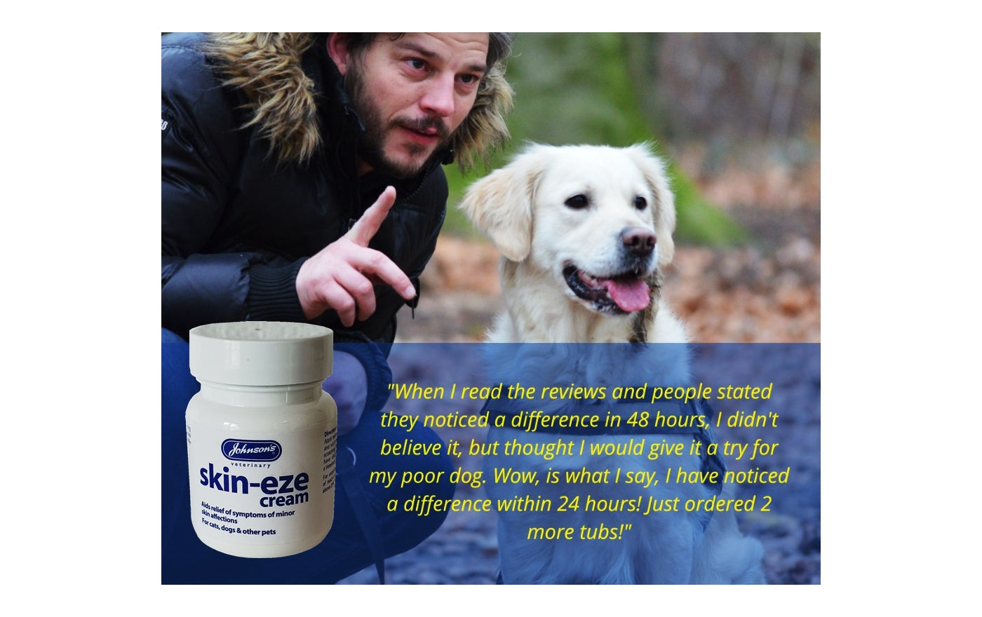 Johnson's - Skin-Eze | Soothing Skin Cream for Pets - Buy Online SPR Centre UK