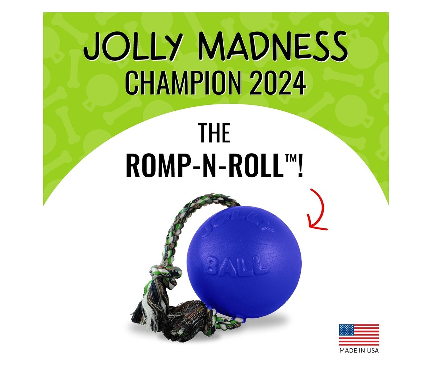 Jolly Pets - 'Romp-n-Roll' Jolly Ball (Blue) - Buy Online SPR Centre UK