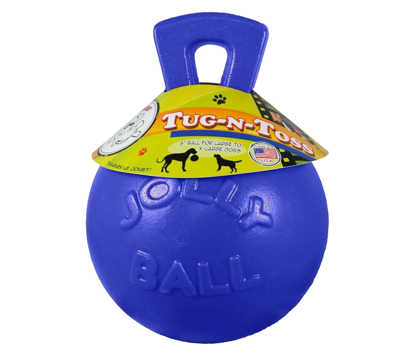 Jolly Pets - Tug-n-Toss Jolly Ball - Blue - Buy Online SPR Centre UK