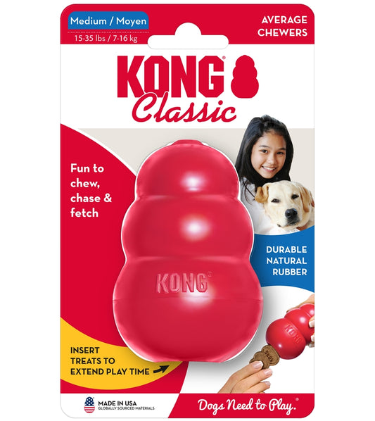 KONG Classic - Dog Toy (Medium) - Buy Online SPR Centre UK