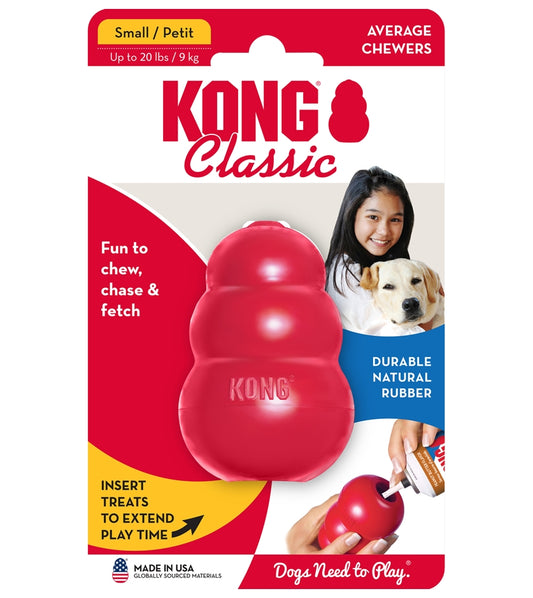 KONG Classic - Dog Toy (Small) - Buy Online SPR Centre UK