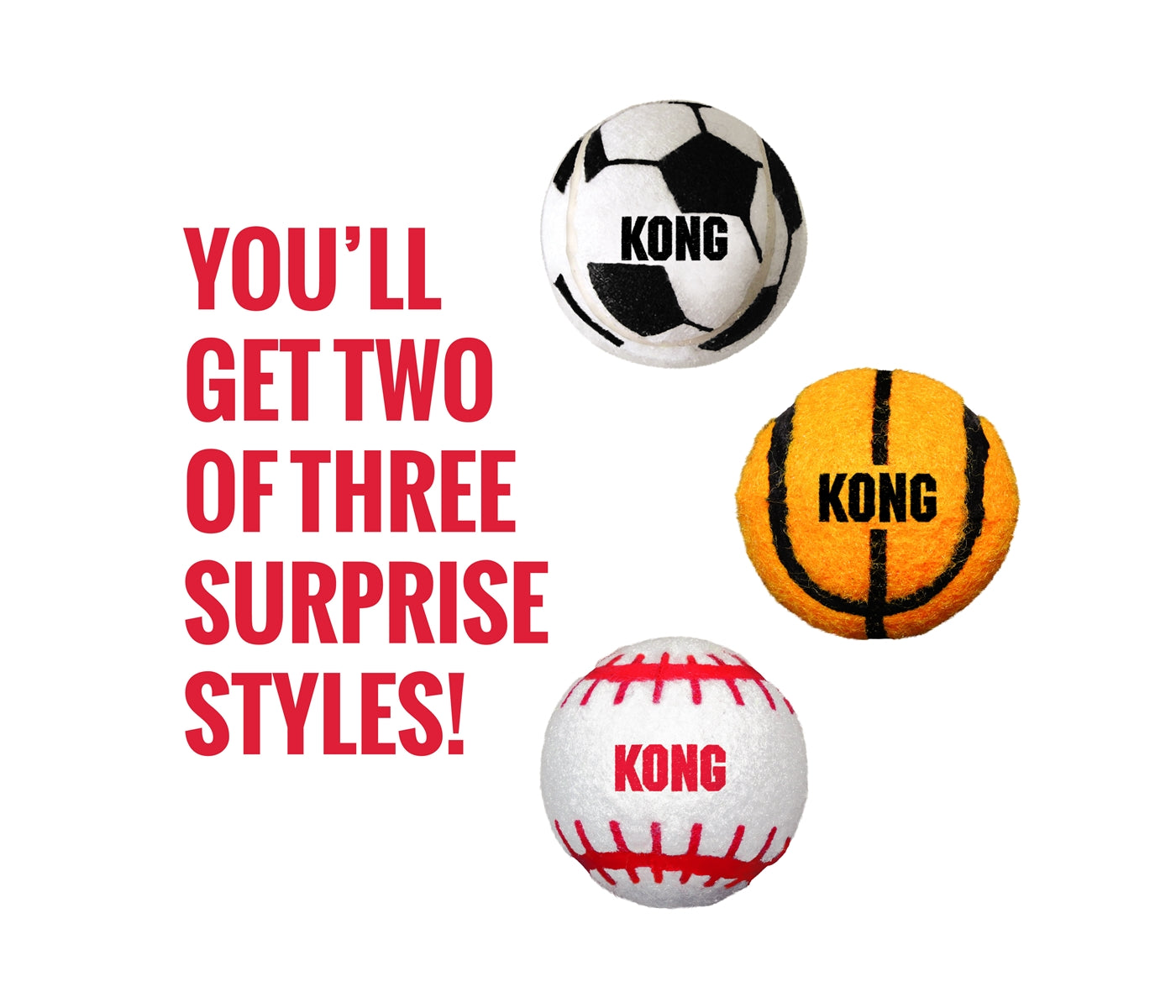 KONG - Sport Balls - 2 Pack (Size Large) - Buy Online SPR Centre UK