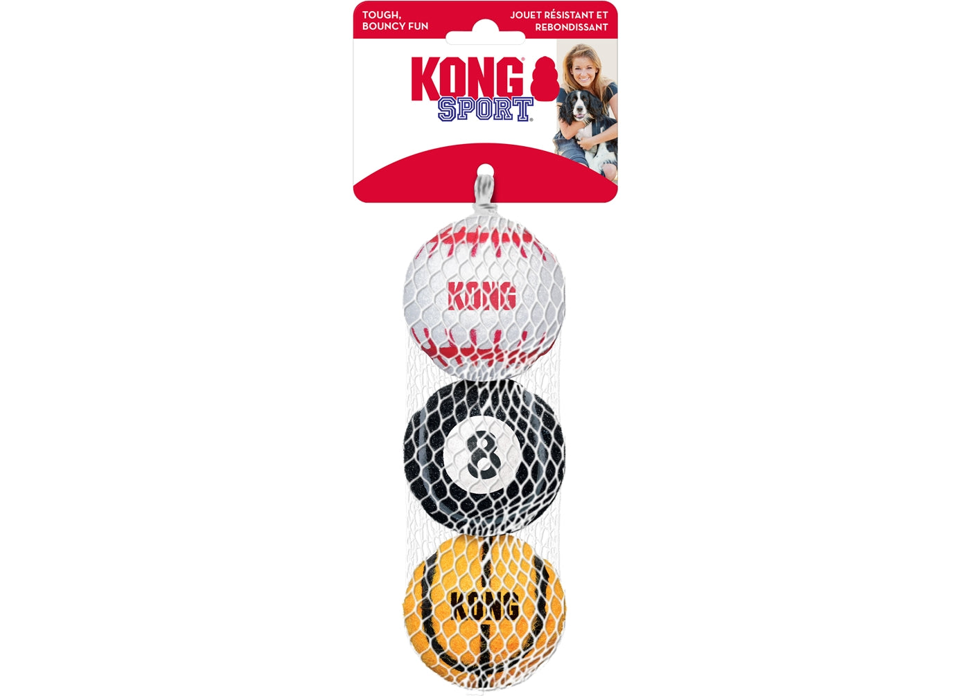 KONG - Sport Balls - 3 Pack (Size Medium) - Buy Online SPR Centre UK