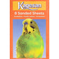 Kagesan - Cage Bird Sanded Sheets (Orange) - 35cm x 21cm - 8 Pack - Buy Online SPR Centre UK