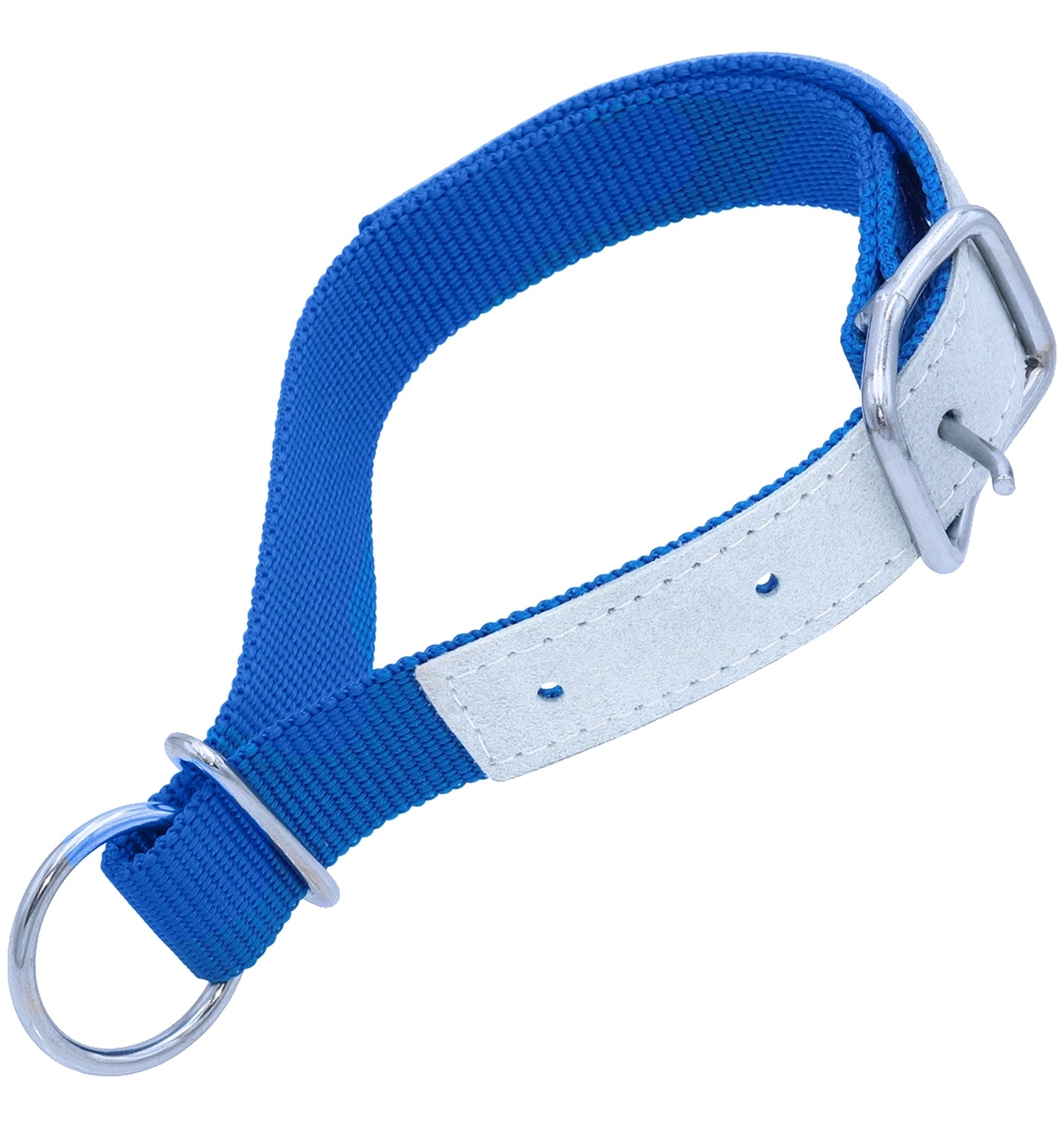 Kamer - Blue Nylon & Leather Collar for Sheep & Goats - Buy Online SPR Centre UK