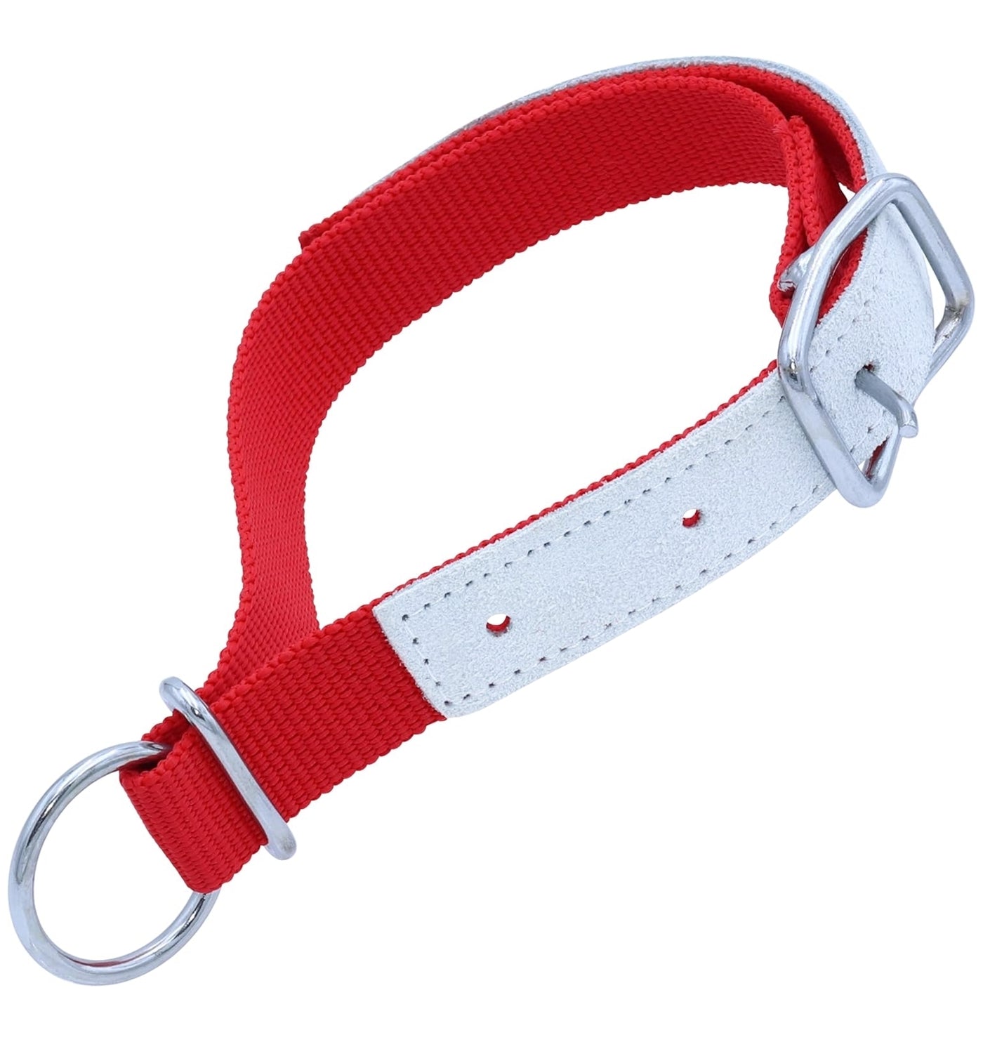Kamer - Red Nylon & Leather Collar for Sheep & Goats - Buy Online SPR Centre UK