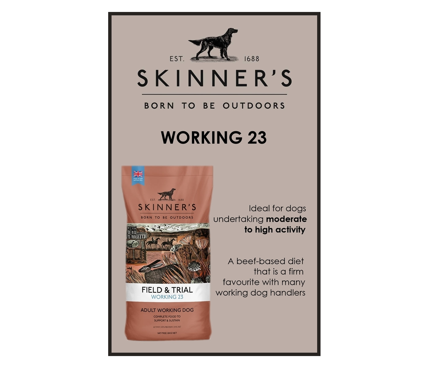 Skinner's - Field & Trial Working 23 *VAT Free* - Buy Online SPR Centre UK