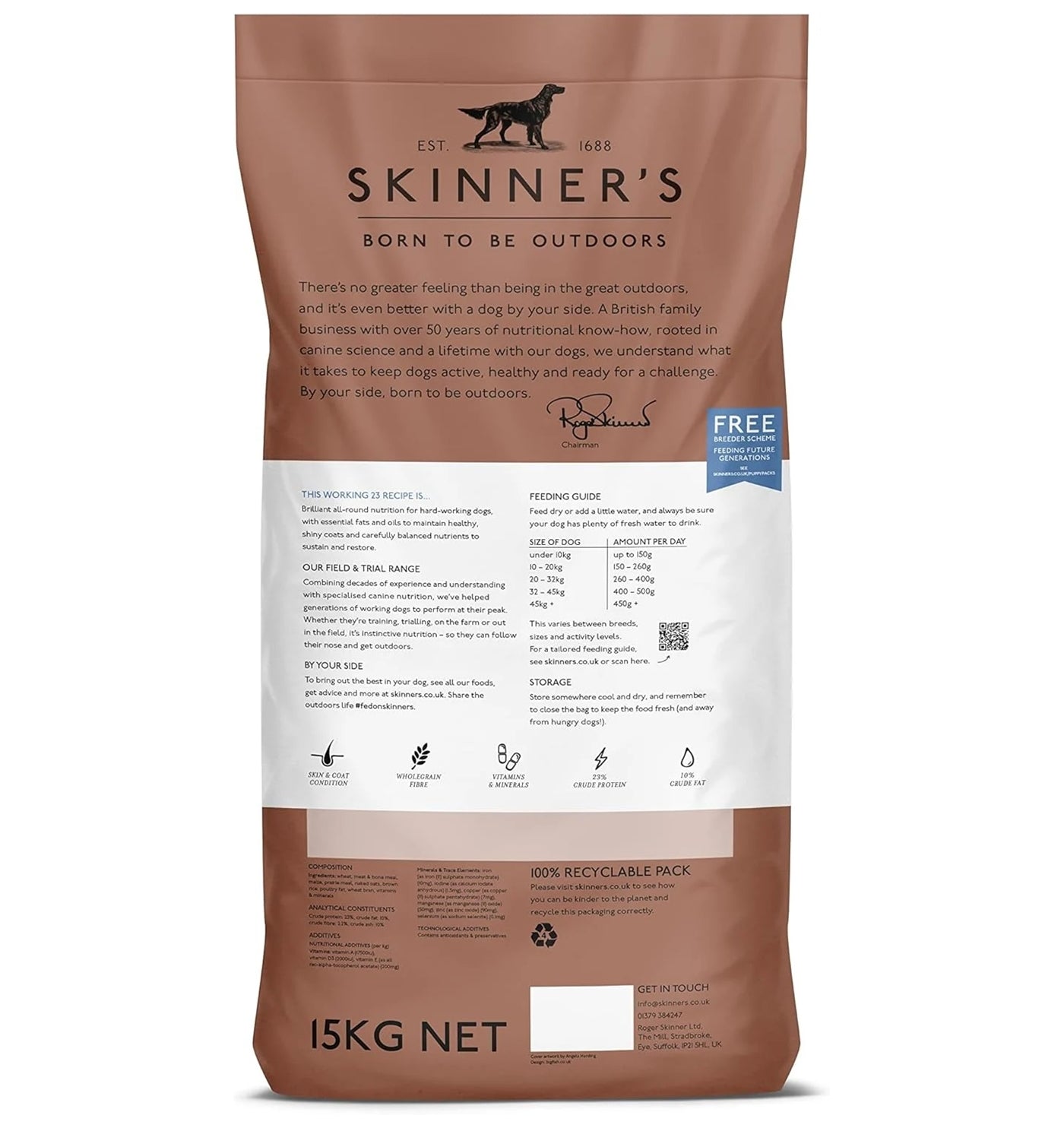 Skinner's - Field & Trial Working 23 *VAT Free* - Buy Online SPR Centre UK