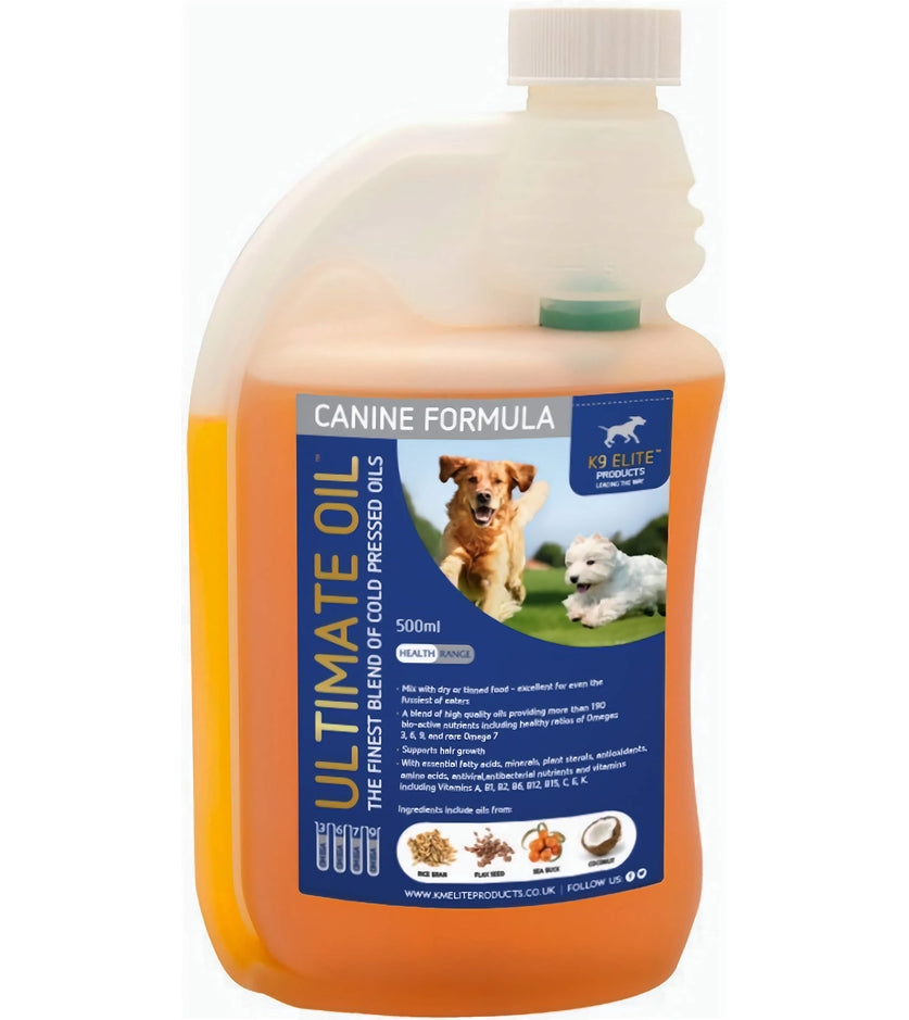 KM Elite - Canine Ultimate Oil - 500ml - Buy Online SPR Centre UK