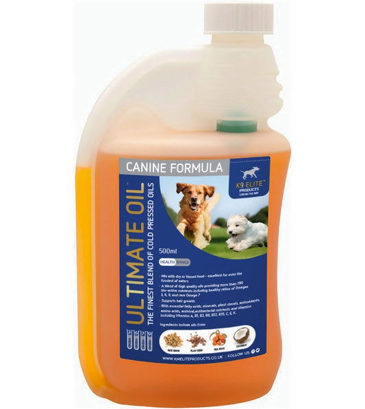 KM Elite - Canine Ultimate Oil - 500ml - Buy Online SPR Centre UK