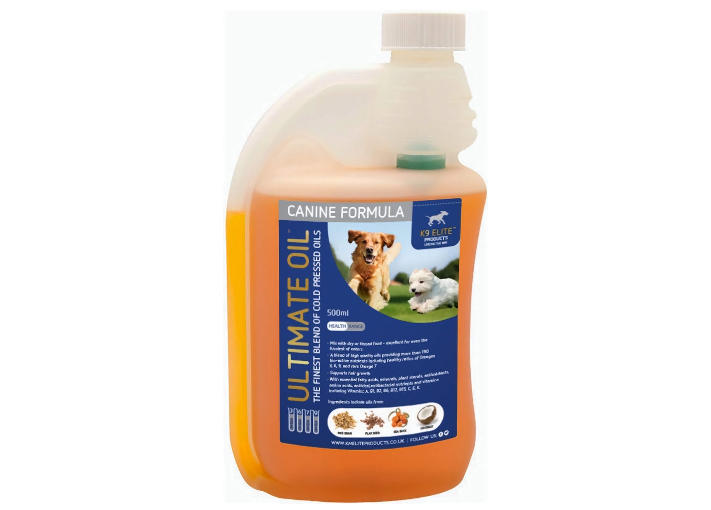 KM Elite - Canine Ultimate Oil - 500ml - Buy Online SPR Centre UK