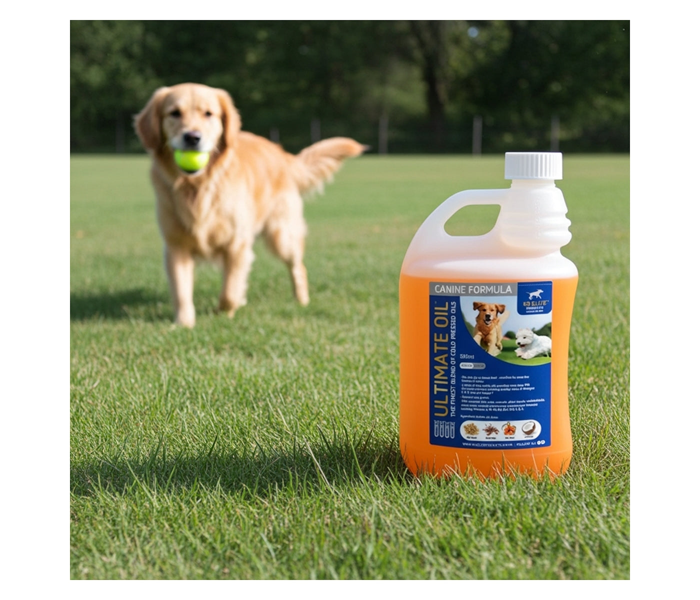 KM Elite - Canine Ultimate Oil - 500ml - Buy Online SPR Centre UK