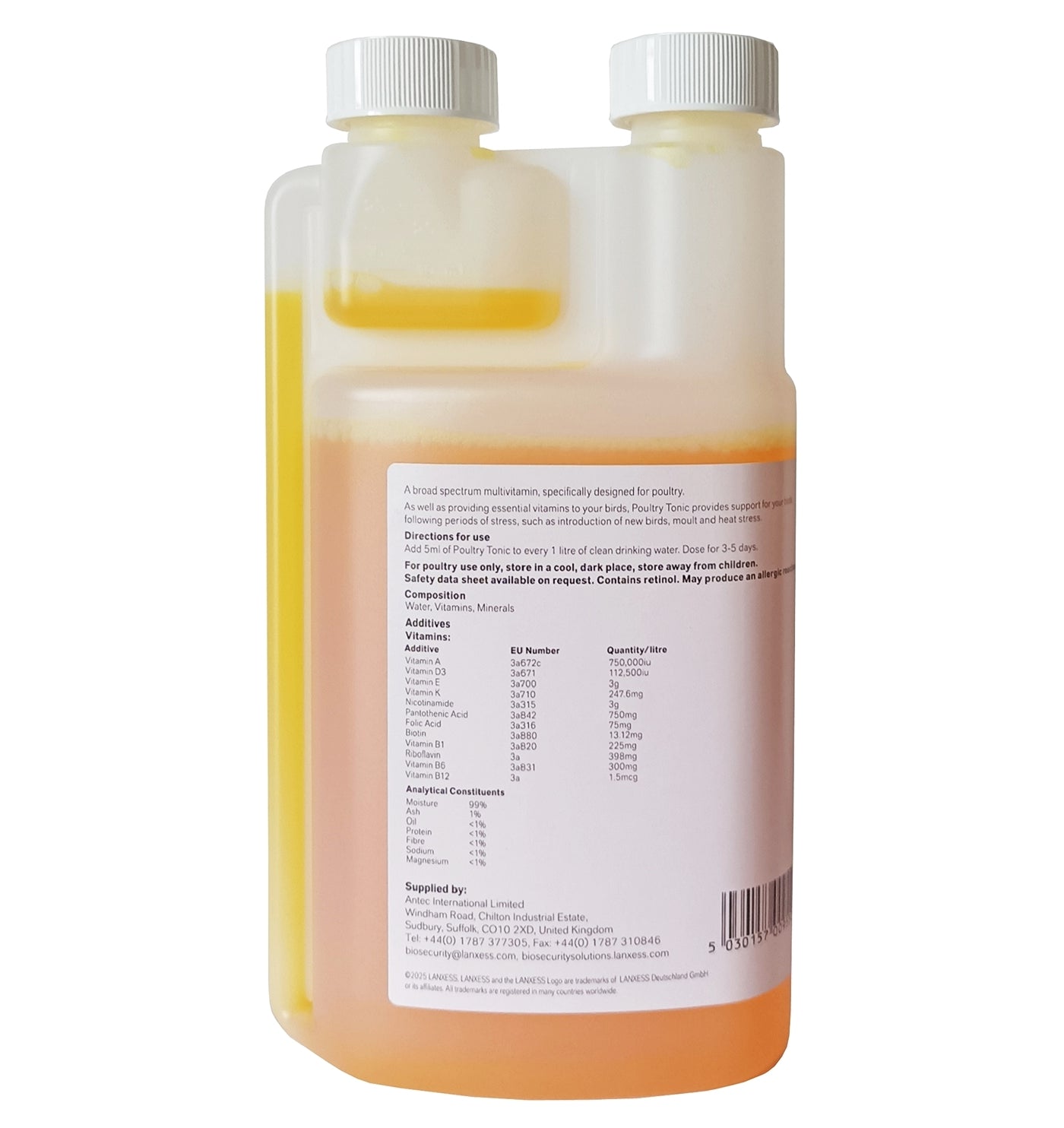Lanxess - Poultry Tonic Supplement  500ml - Buy Online SPR Centre UK
