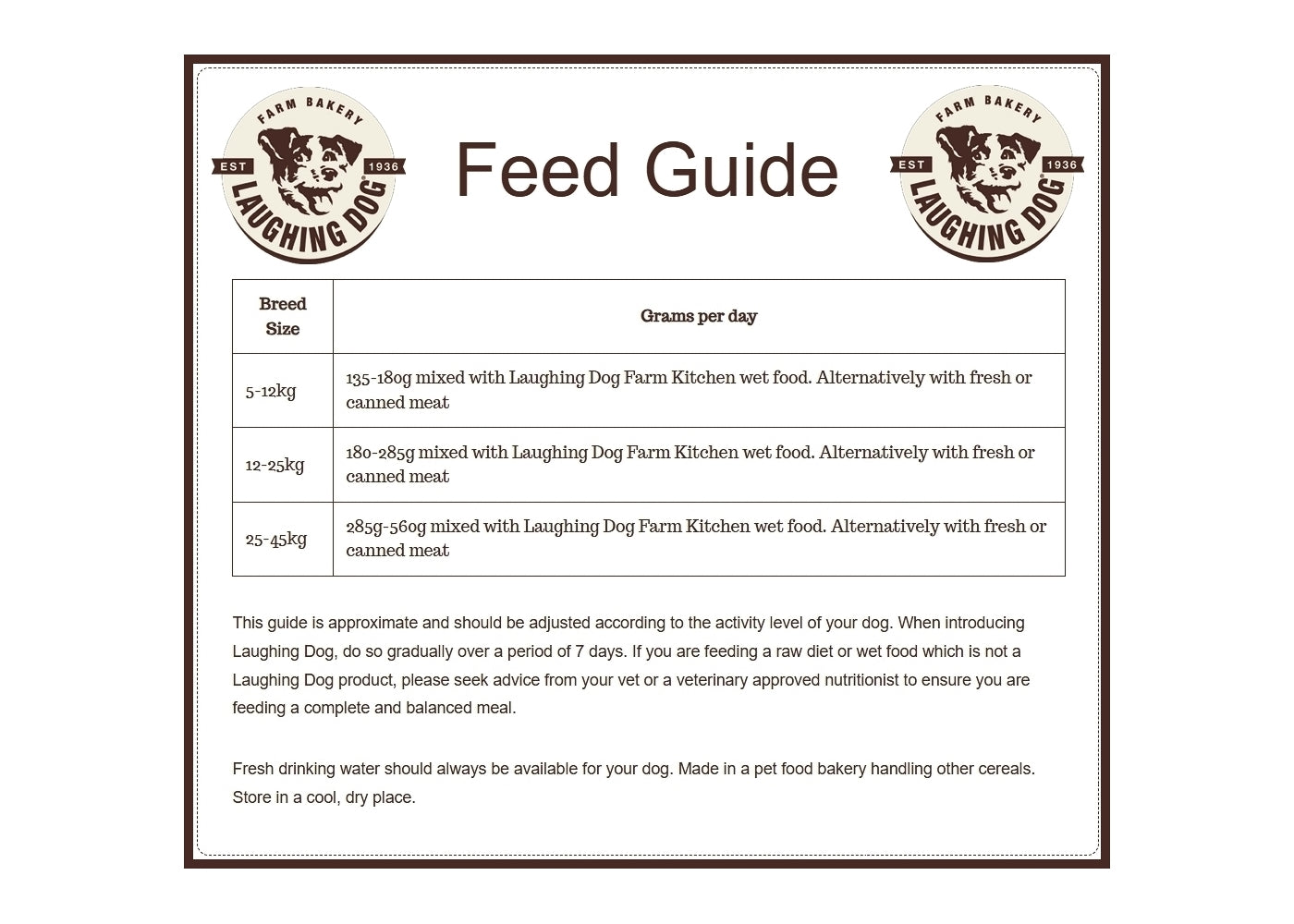 Laughing Dog - Wheat Free Baked Mixer Meal - Buy Online SPR Centre UK