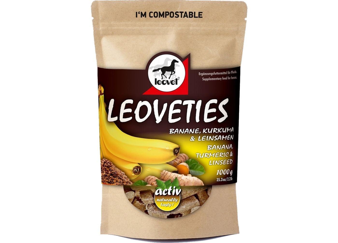 Leovet - Leoveties Horse Treats (Banana, Turmeric and Linseed)