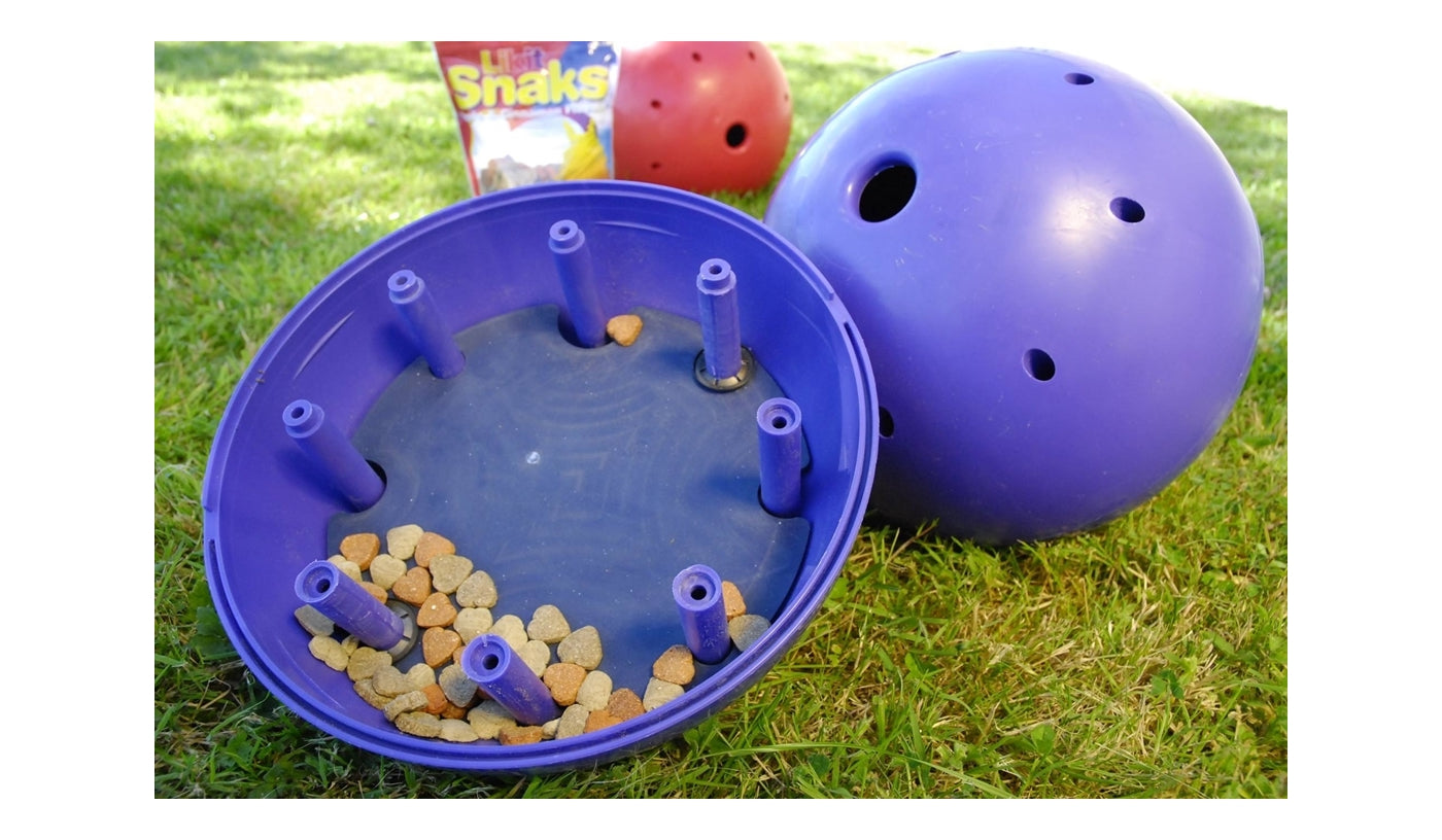 Likit Snak-a-Ball (Purple/Lilac) | Horse Treat Toy - Buy Online SPR Centre UK